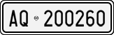 License plate of Italy, Cars (1927 year series)