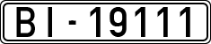 License plates of Spain, 1900 year series