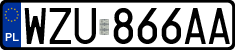 License plates of Poland, Regular car plates