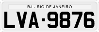 License plate of Brazil, Private owners (1990)