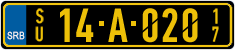License plate of Serbia, Diplomatic