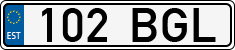License plate of Estonia, Regular car plates