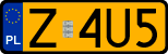 License plates of Poland, Oldtimers