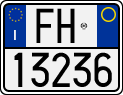 License plate of Italy, Motorcycles (1994 year series)