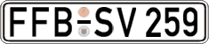 German license plate, Regular plates