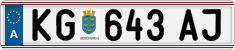 License plate of Austria, Regular plates