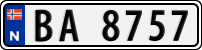 License plate of Norway, Trailers, motorcycles, special vehicles