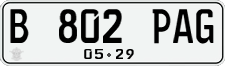 License plate of Indonesia, Regular plates