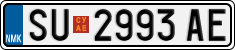 License plate of North Macedonia, Regular plates (2012)
