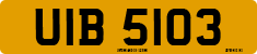 License plate of the United Kingdom, Northern Ireland (1966)