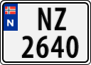 License plate of Norway, Trailers, motorcycles, special vehicles