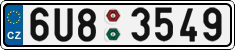 License plate of the Czech Republic, Cars (2001)