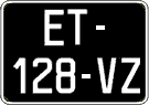 French license plate, SIV (oldtimers)