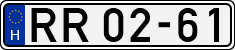 license plates of Hungary, Ministry of Interior (1990)