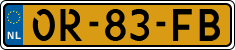 License plate of the Netherlands, Semi-trailers