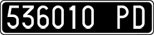 License plate of Italy, Cars (1927 year series)