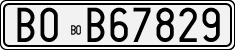 License plate of Italy, Cars (1927 year series)