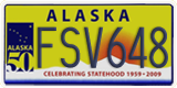 Alaska, Specialty plates (ABC123)