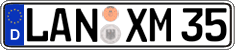 German license plate, Regular plates