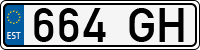 License plate of Estonia, Trailers