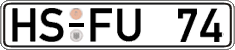 German license plate, Regular plates