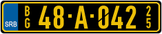 License plate of Serbia, Diplomatic