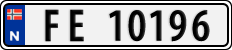 License plate of Norway, Cars
