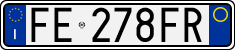 License plate of Italy, Cars (1994 year series)