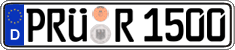 German license plate, Regular plates