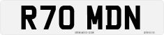 License plate of the United Kingdom, 1983 year system