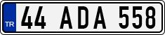 License plate of Turkey, Regular plates