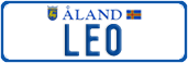License plate of Åland, Vanity Plates