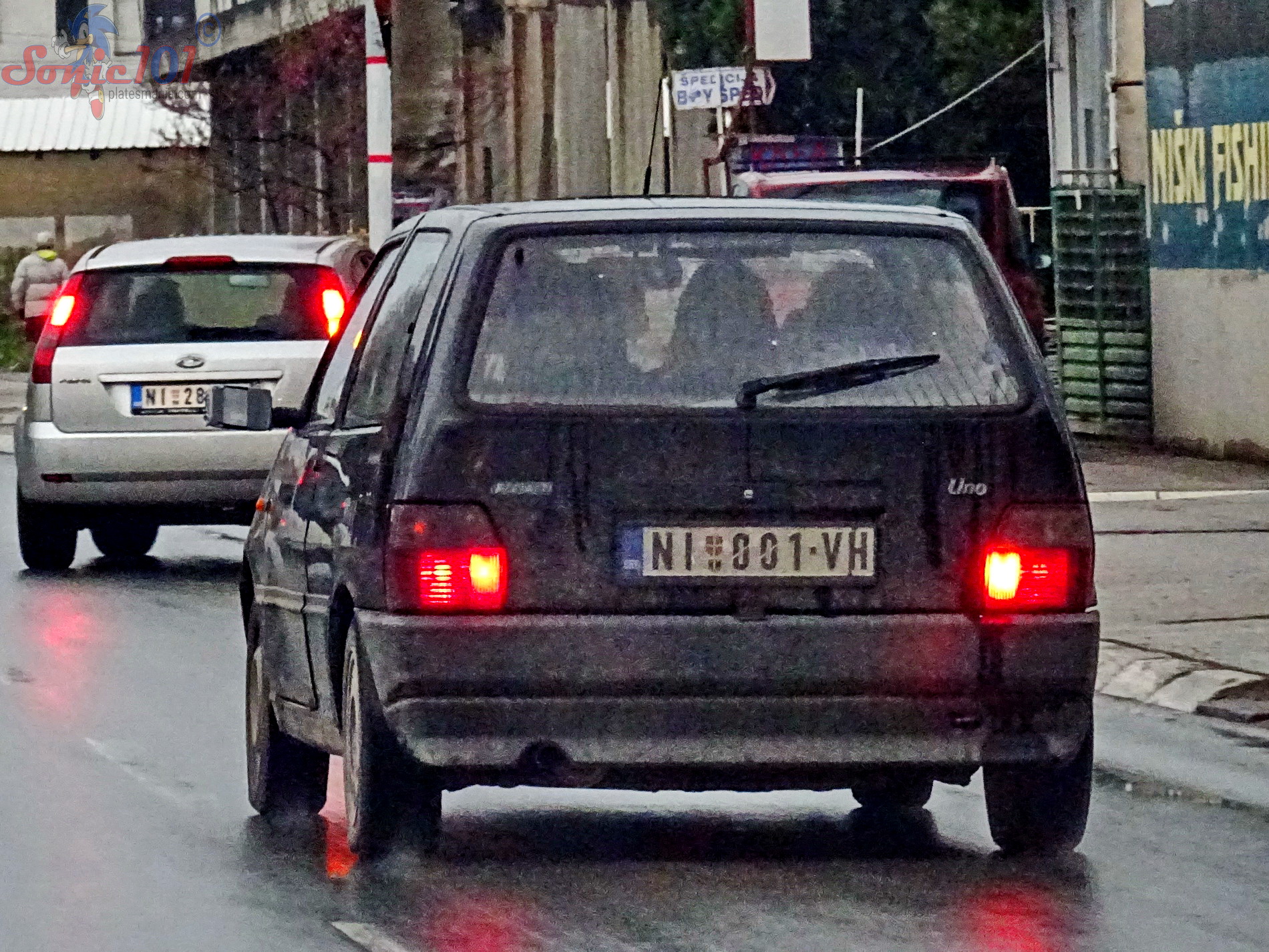 NI 001-VH, FIAT Uno 1st gen 3-door Hatch (146), facelift, 1989–1995 (–2003 for others)
