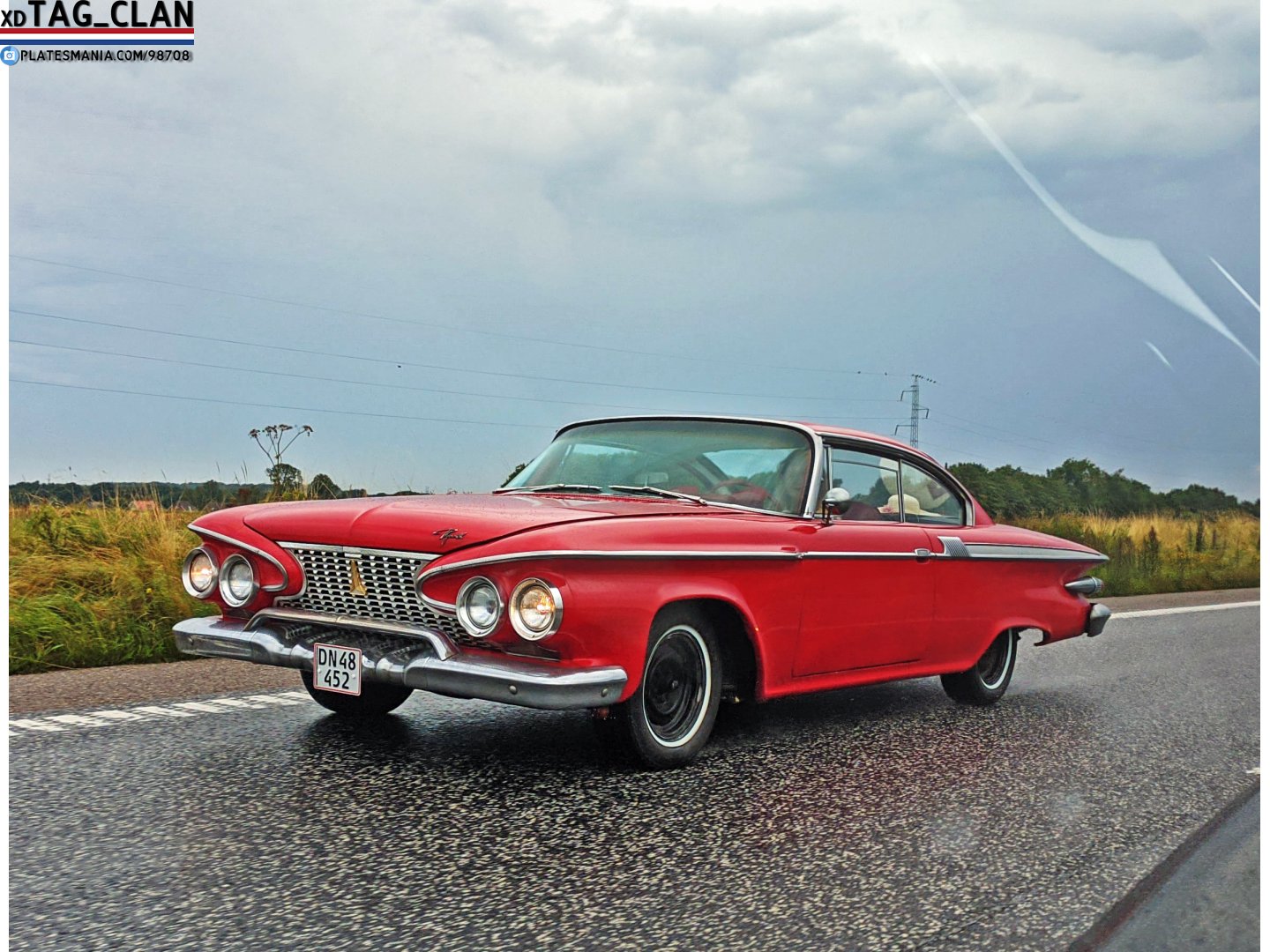 DN 48452, Plymouth Fury 2nd gen 1961 2-door Hardtop Coupé (232/332; RP1/RP2), facelift, 1960–1961