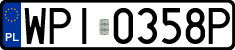 License plates of Poland, Regular car plates