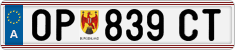License plate of Austria, Regular plates