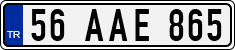 License plate of Turkey, Regular plates