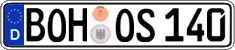 German license plate, Regular plates
