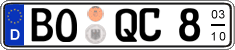 German license plate, Seasonal plates