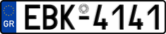 License plate of Greece, Cars
