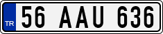 License plate of Turkey, Regular plates