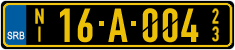 License plate of Serbia, Diplomatic