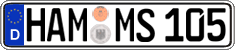 German license plate, Regular plates