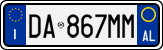 License plate of Italy, Cars (1994 year series)
