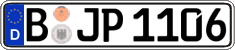 German license plate, Regular plates
