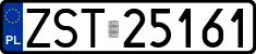 License plates of Poland, Regular car plates
