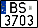 License plates of Poland, Special vehicles and motorcycles