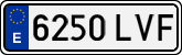License plates of Spain, Ordinary (2000)