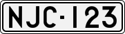License plate of Finland, Cars