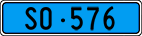 License plate of Switzerland, Work and fire vehicles (blue)